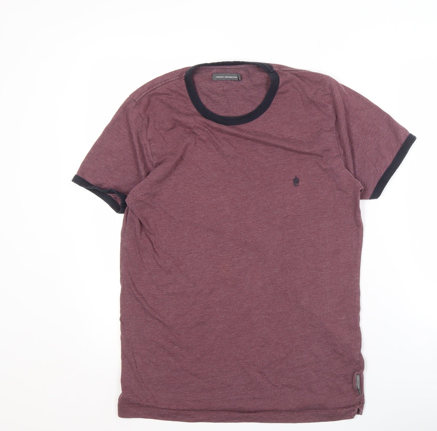 Mens UK Size L French Connection Purple  T-Shirt