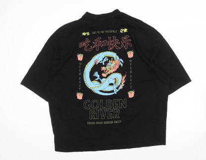 Mens UK Size L ASOS Black  T-Shirt