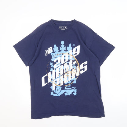 New Balance Men's Blue Graphic Print T-Shirt L