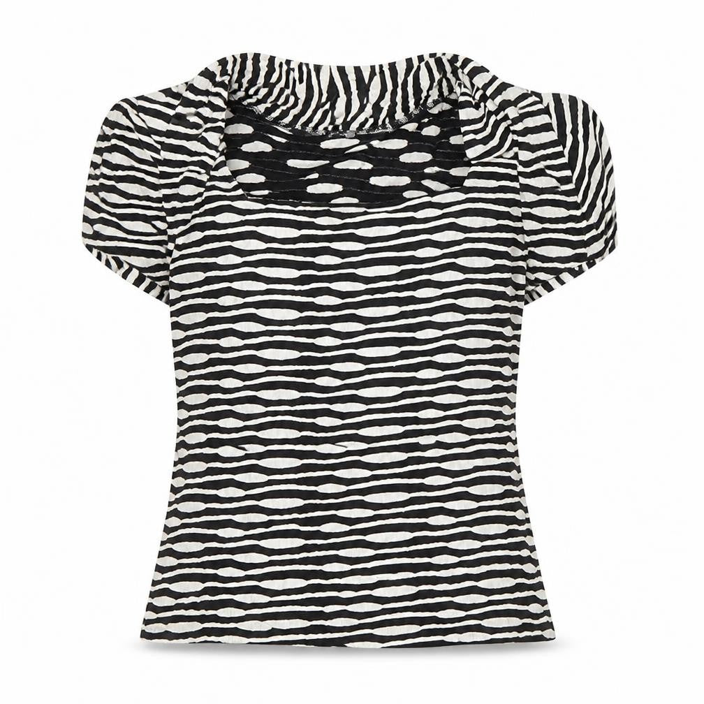 Womens UK Size L Alex & Co. Black Basic Blouse