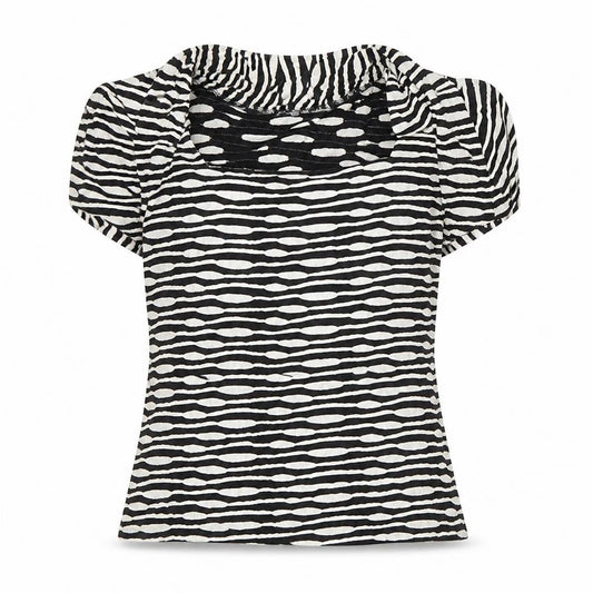 Womens UK Size L Alex & Co. Black Basic Blouse