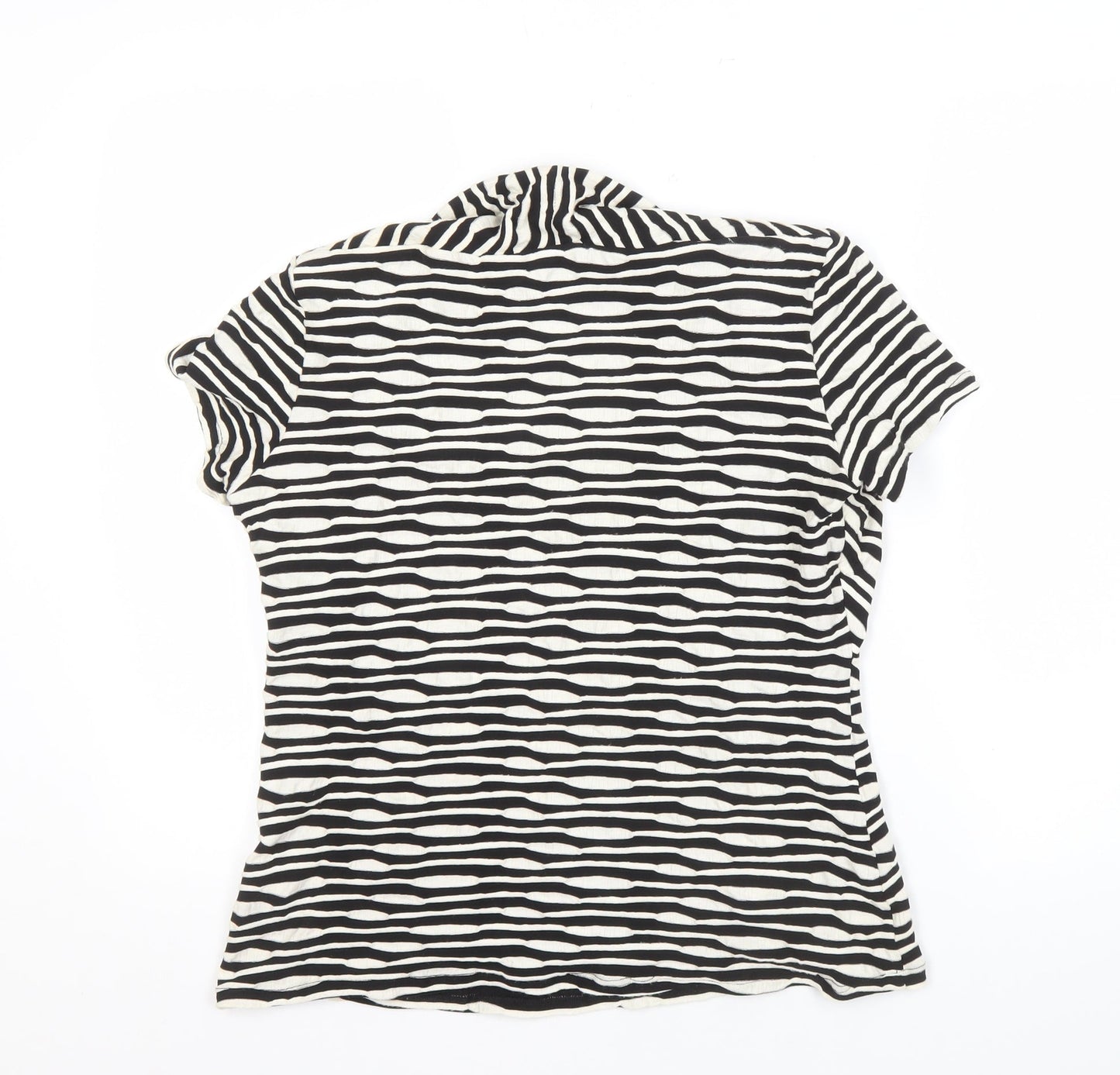 Womens UK Size L Alex & Co. Black Basic Blouse