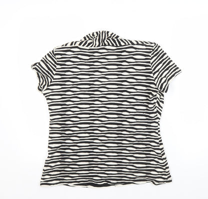 Womens UK Size L Alex & Co. Black Basic Blouse