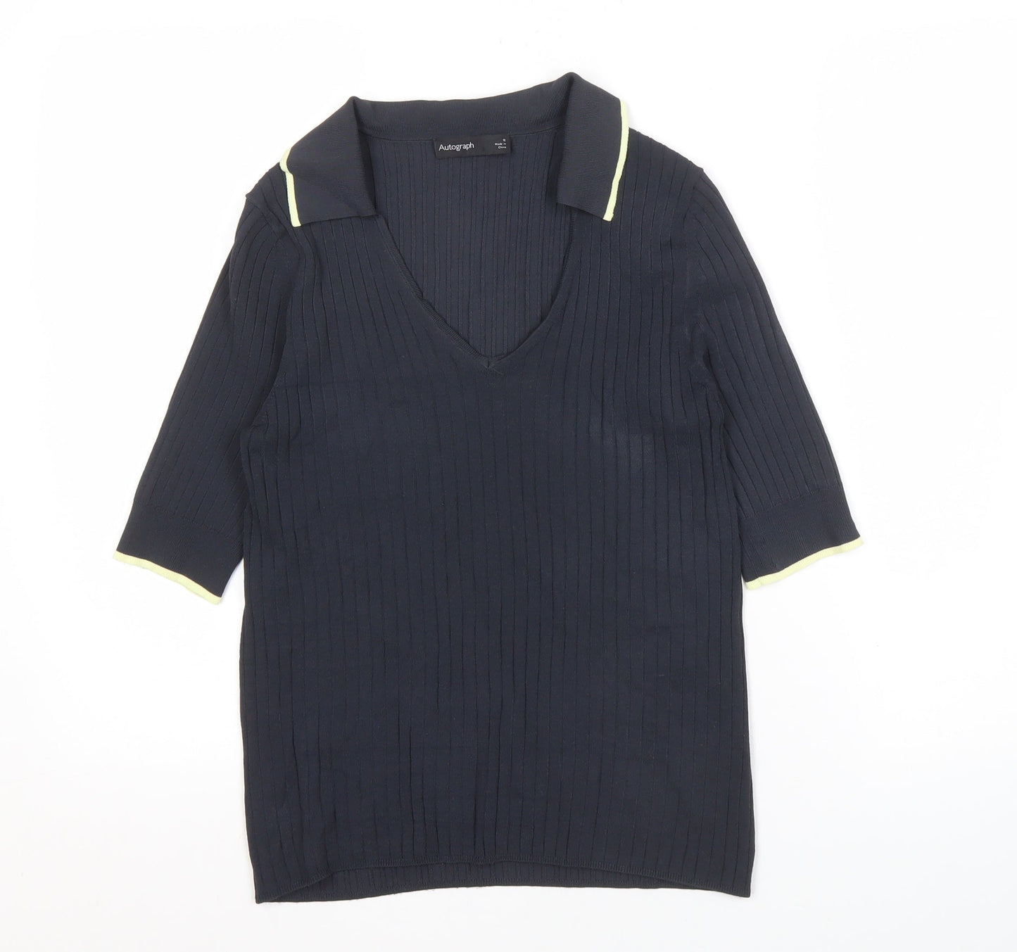 Womens UK Size 10 Marks and Spencer Black  Polo