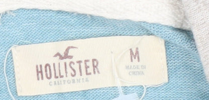 Hollister Women's Blue Pullover Hoodie M