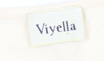 Womens UK Size L Viyella Ivory Basic T-Shirt