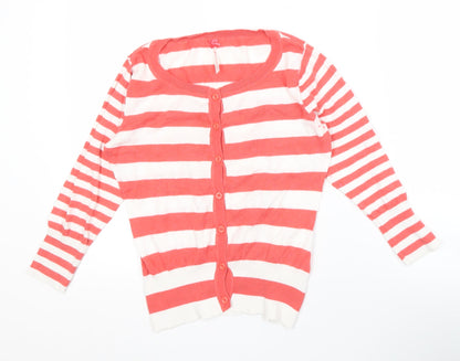 Womens UK Size 14 NEXT Red Cardigan Jumper