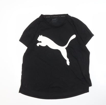 Puma Women's Black Basic T-Shirt, Size 14