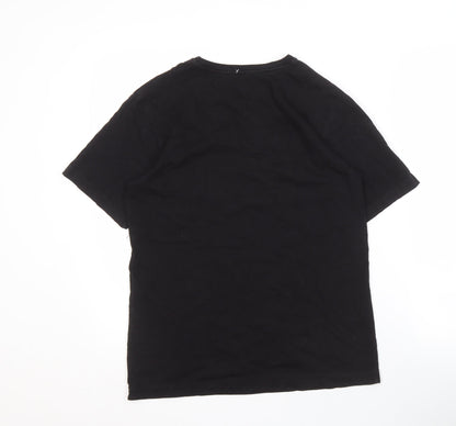 Unisex Adults UK Size 14 Billabong Black Basic T-Shirt