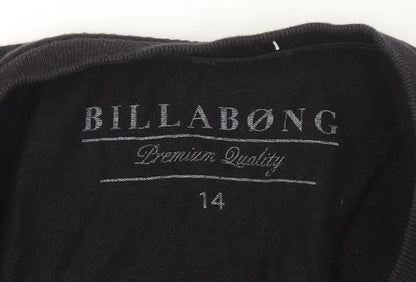 Unisex Adults UK Size 14 Billabong Black Basic T-Shirt