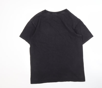 Mens UK Size M HUF Black  T-Shirt
