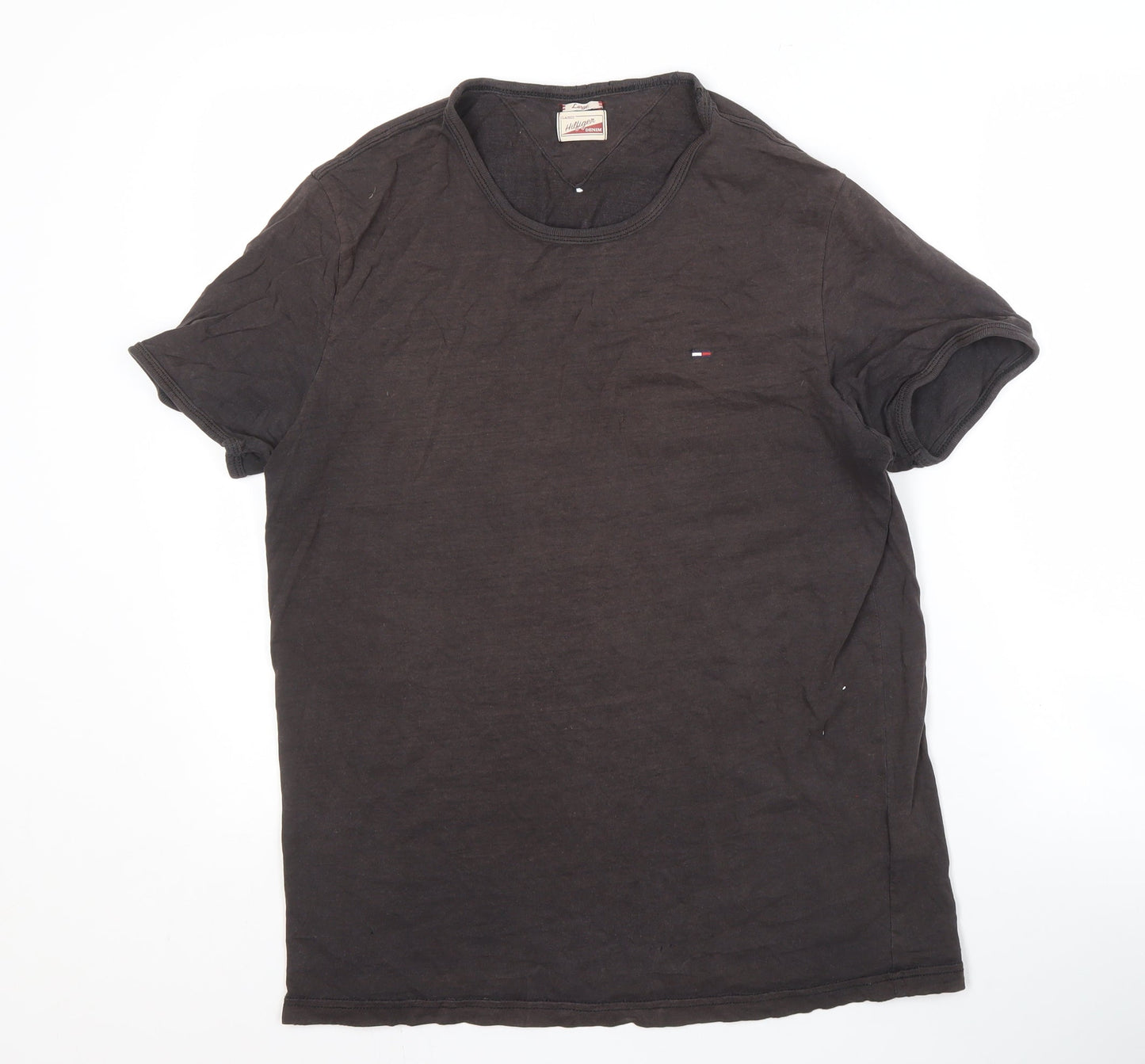 Mens UK Size L Hilfiger Denim Black  T-Shirt