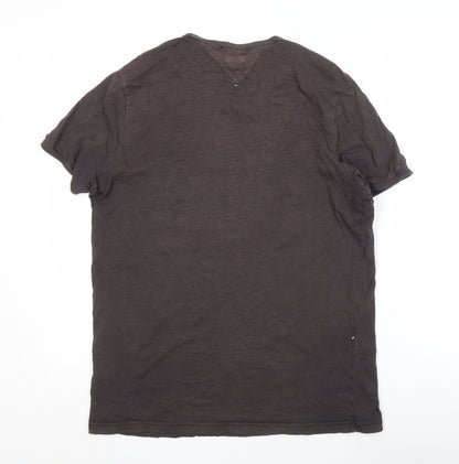 Mens UK Size L Hilfiger Denim Black  T-Shirt