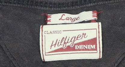 Mens UK Size L Hilfiger Denim Black  T-Shirt