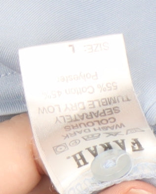 Farah Men's Blue L Polo Shirt - Classic Short Sleeve