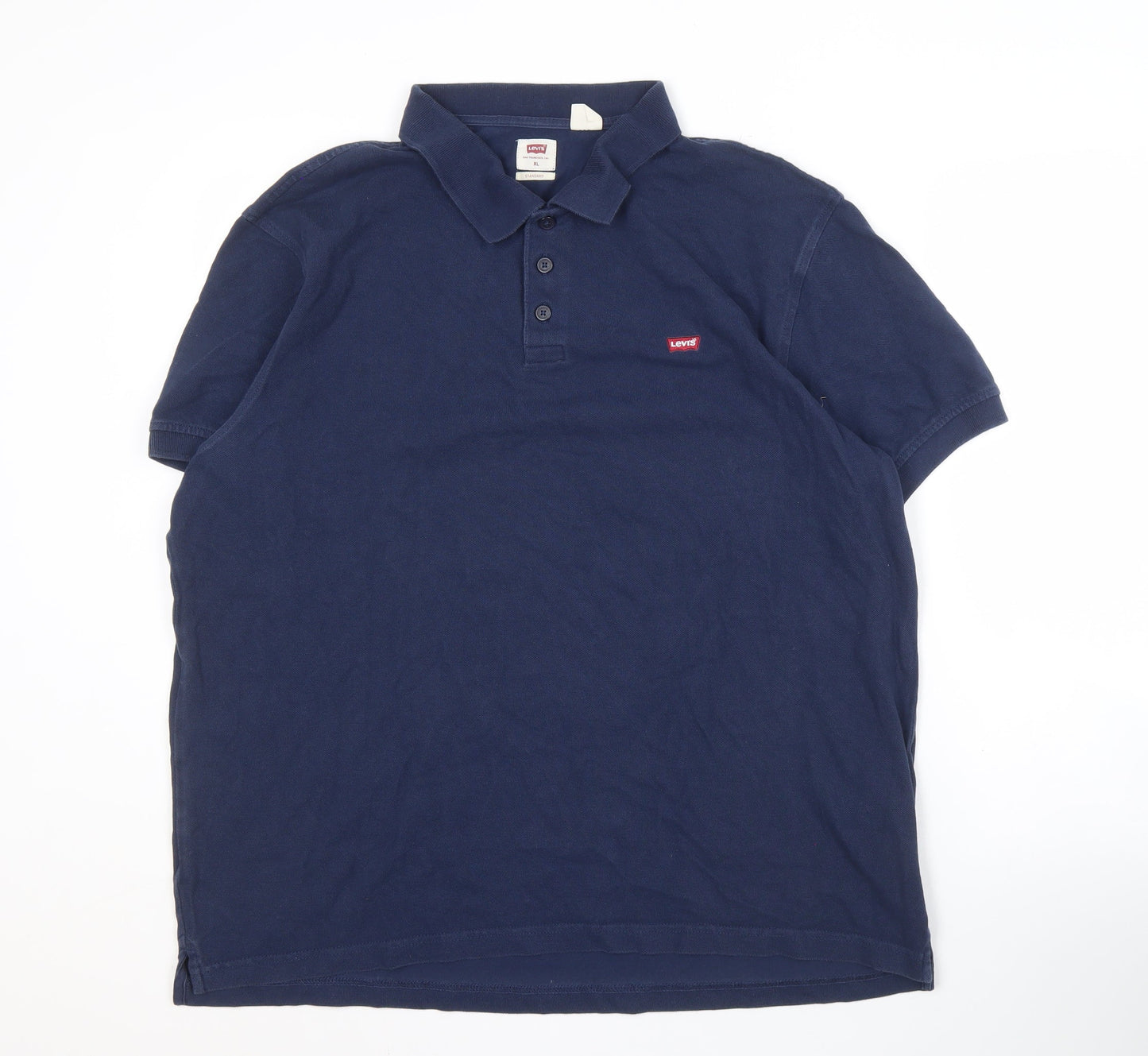 Levi's Men's Blue XL Polo Shirt, Short Sleeve, Casual
