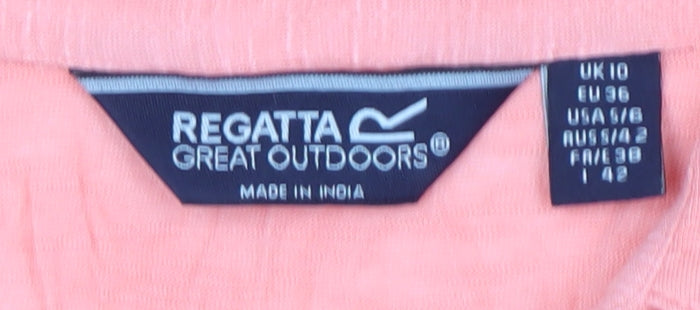 Womens UK Size 10 Regatta Pink Basic Polo