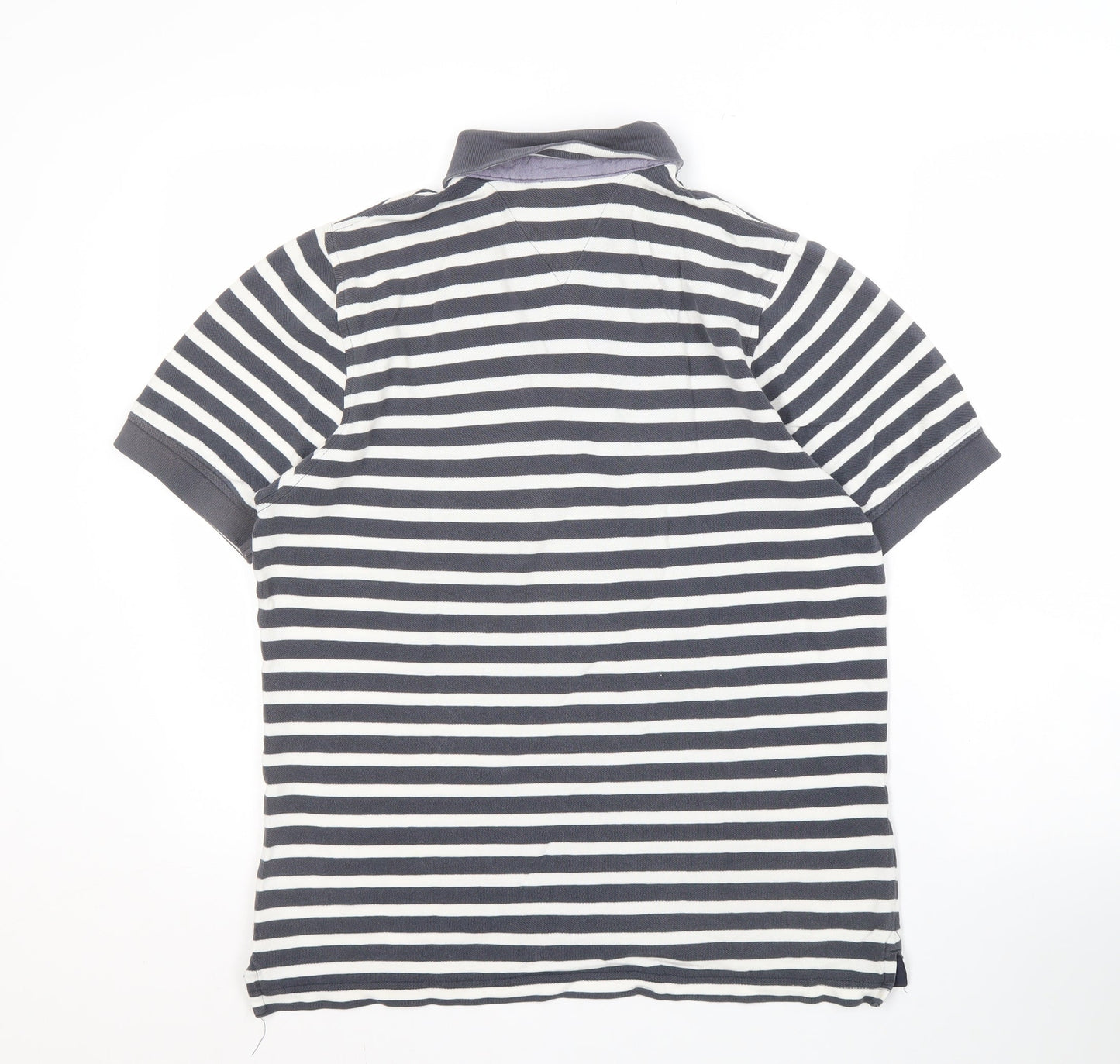 I Hampton and Sons Men's Striped Black Polo Shirt S