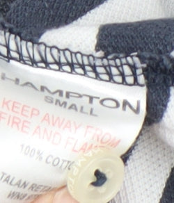 I Hampton and Sons Men's Striped Black Polo Shirt S