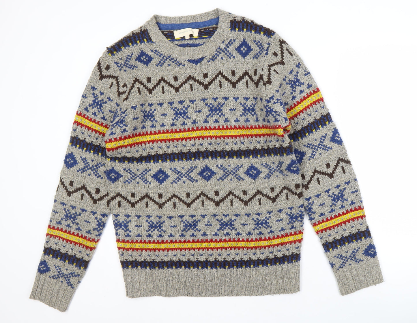 Frederik Anderson Men's Multicoloured Fair Isle Jumper - M