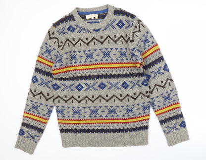 Frederik Anderson Men's Multicoloured Fair Isle Jumper - M