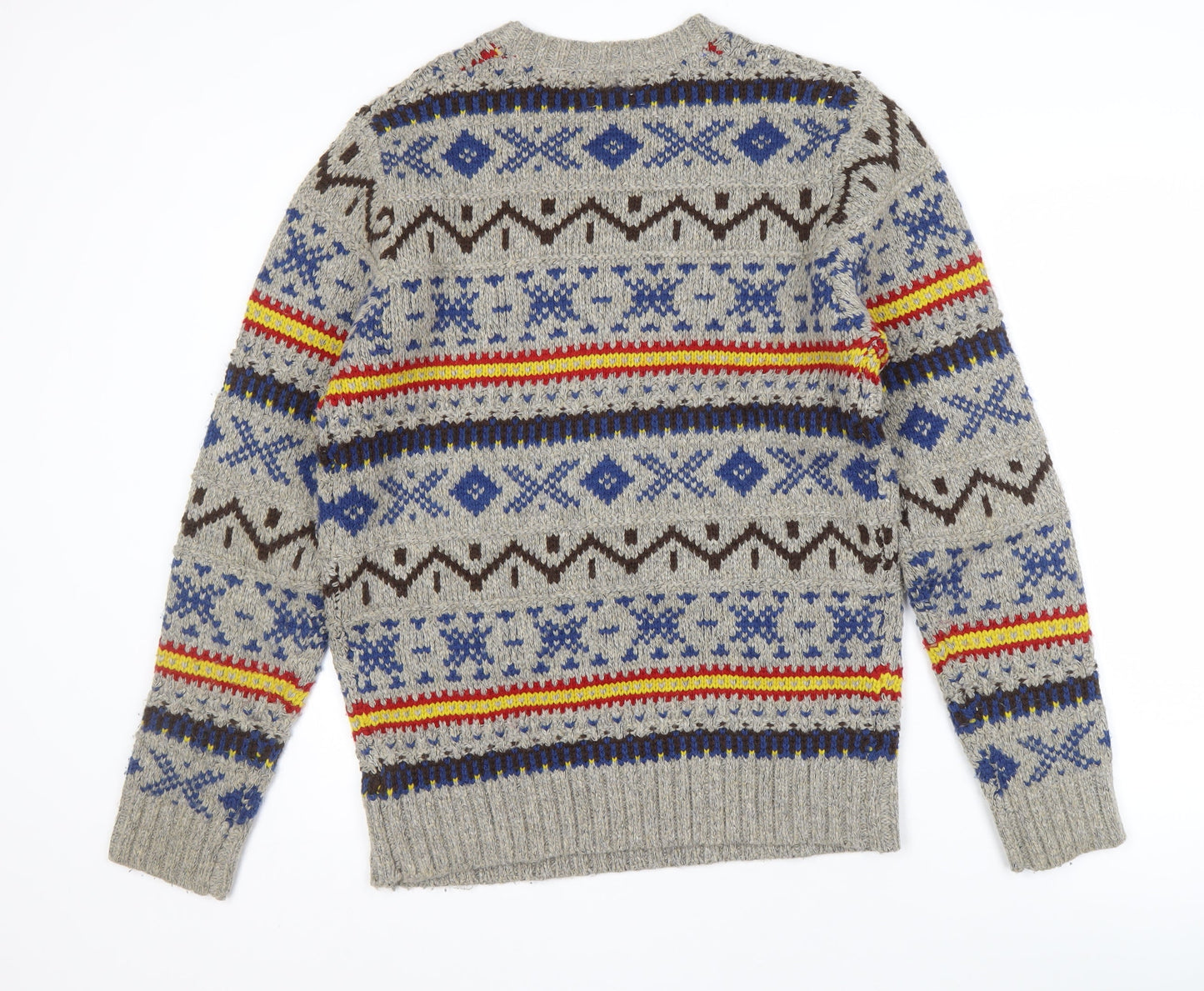 Frederik Anderson Men's Multicoloured Fair Isle Jumper - M