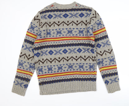 Frederik Anderson Men's Multicoloured Fair Isle Jumper - M
