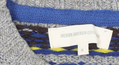 Frederik Anderson Men's Multicoloured Fair Isle Jumper - M