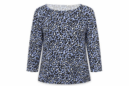Marks and Spencer Women's Blue Animal Print Top