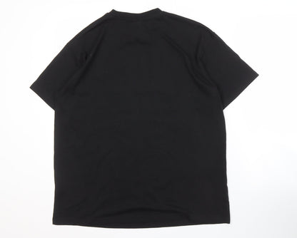 Traditional Craftwear Men's Black T-Shirt L Relaxed Fit