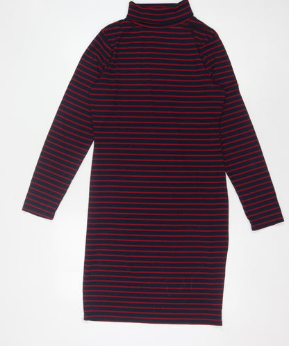 Brave Soul Women's Multicoloured Striped Shift Dress M