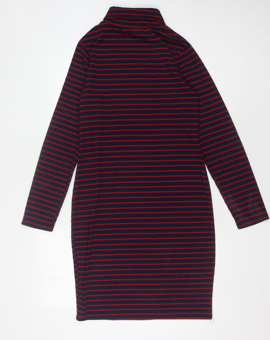 Brave Soul Women's Multicoloured Striped Shift Dress M