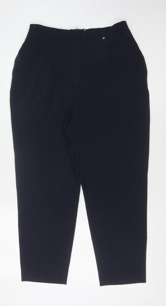 Womens UK Size 12 Warehouse   Black Trousers