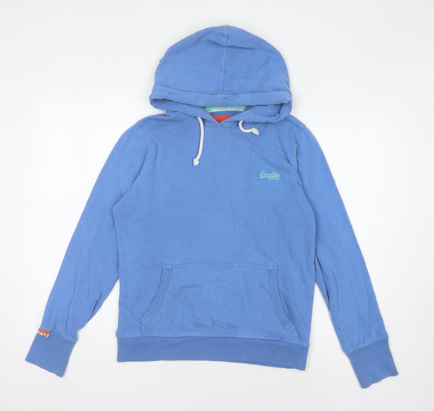Superdry Women's Blue Pullover Hoodie Size L