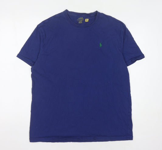 Ralph Lauren Men's Blue L Classic Fit Logo T-Shirt