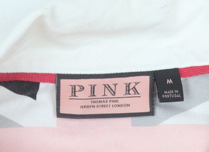 Pink Men's Red Long Sleeve Polo Shirt - M, Casual Classic