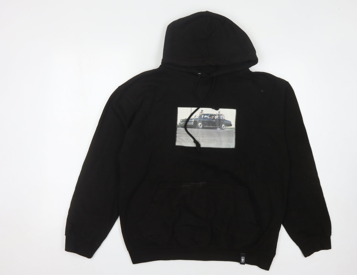 Mens UK Size M Unknown Black Pullover Hoodie