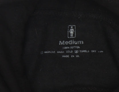 Mens UK Size M Unknown Black Pullover Hoodie