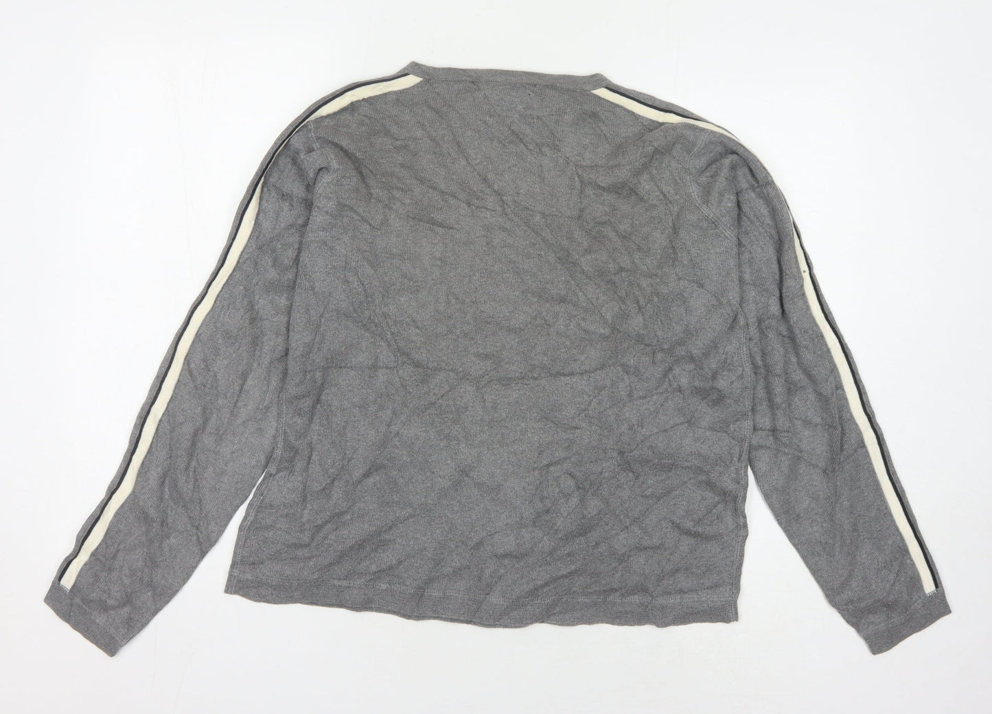 Tommy Hilfiger Men's Grey Jumper M Logo Casual