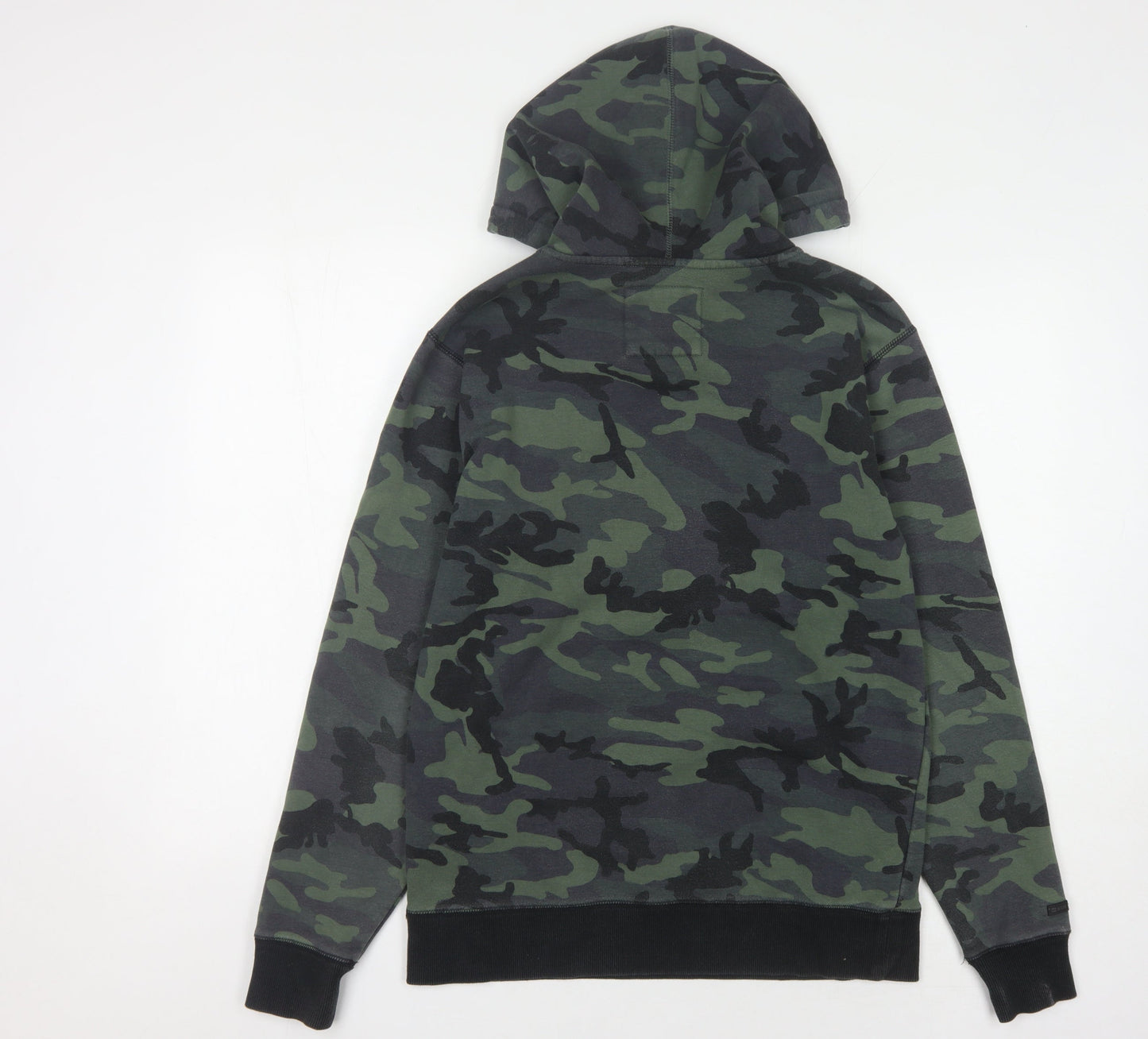 Mens UK Size S Billabong Green Pullover Hoodie