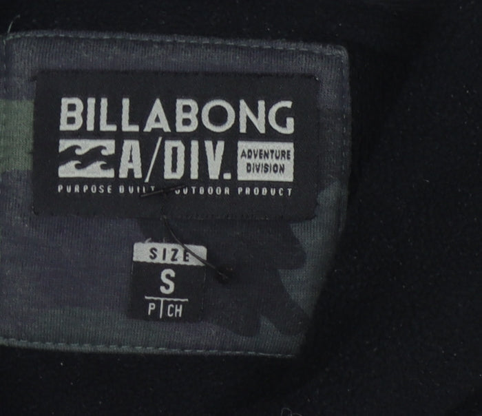 Mens UK Size S Billabong Green Pullover Hoodie