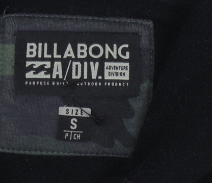 Mens UK Size S Billabong Green Pullover Hoodie
