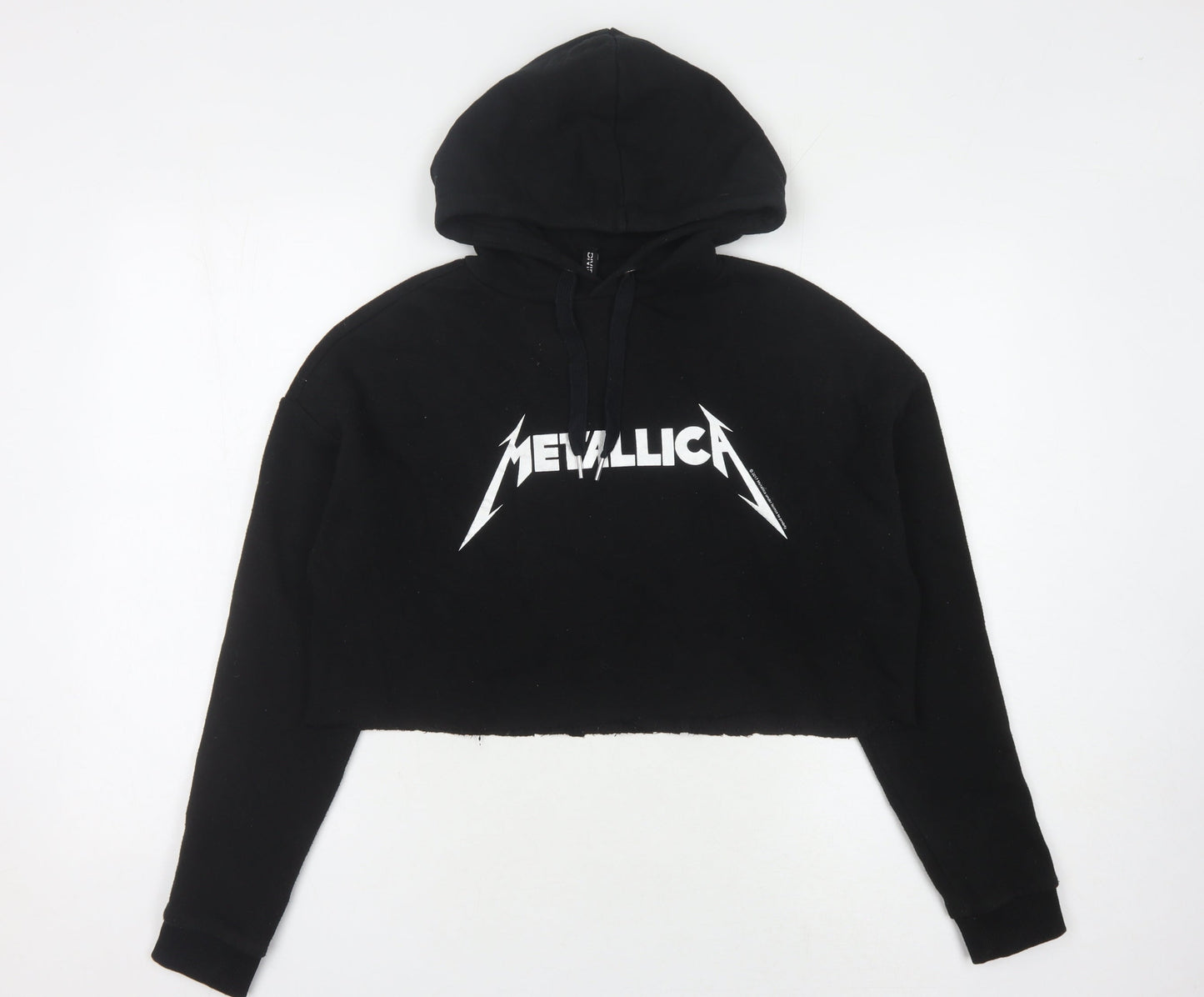 H&M Women's Black Pullover Hoodie Size 8