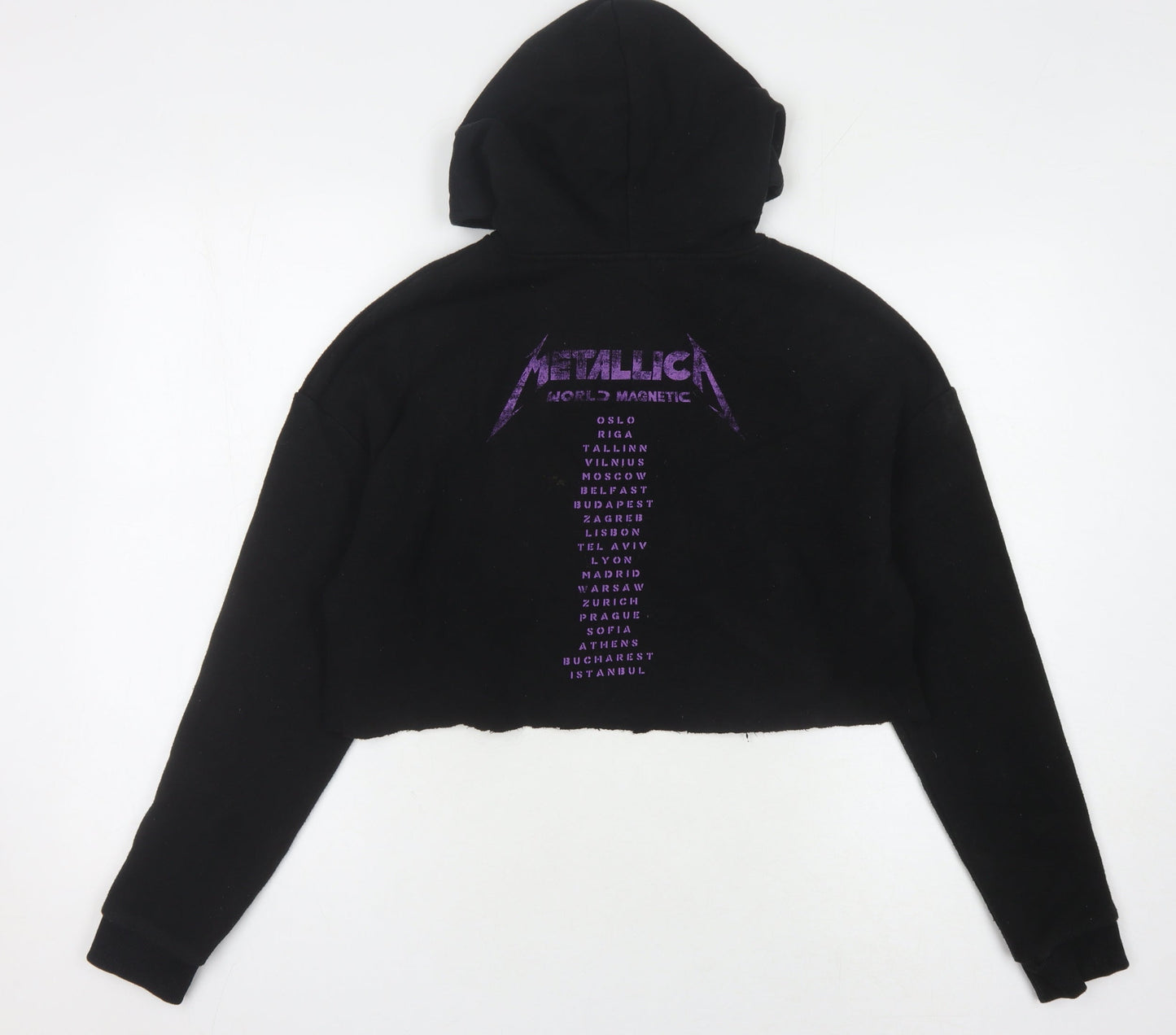 H&M Women's Black Pullover Hoodie Size 8