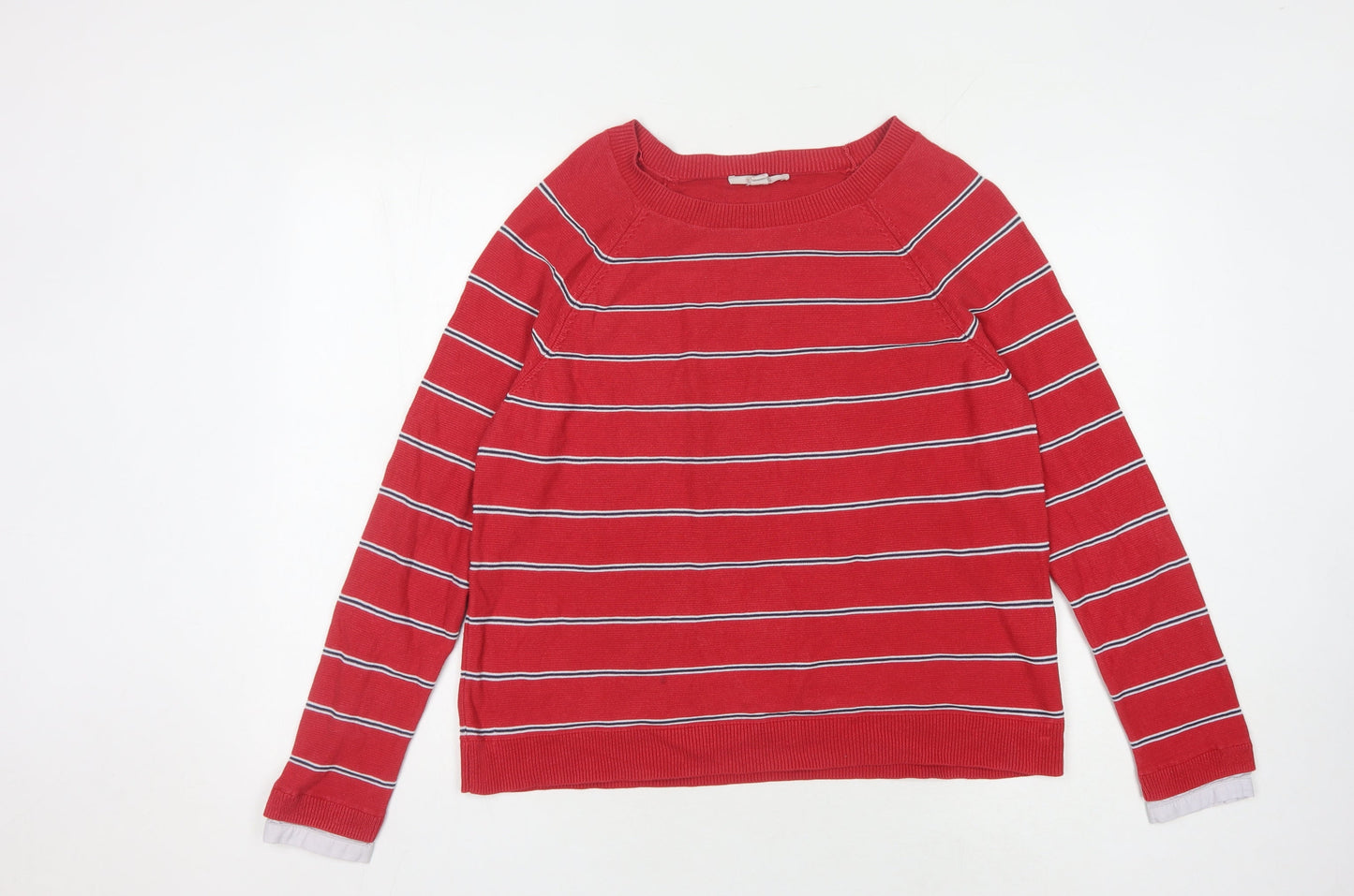 Womens UK Size L Esprit Red Pullover Jumper