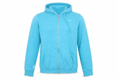Womens UK Size L Nike Blue Full Zip Hoodie