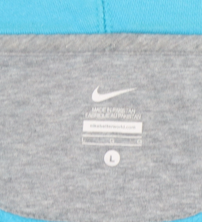 Nike Women's Blue Full Zip Hoodie L