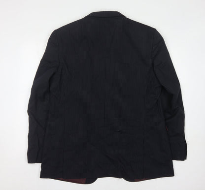 Marks and Spencer Men's Navy Pinstripe Blazer 46 L