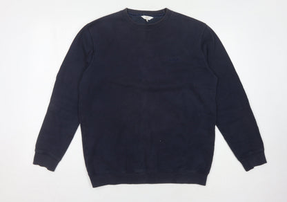 Mens UK Size M Cotton Traders Blue Pullover Sweatshirt