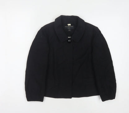 Banana Republic Women's Black Blazer Cotton Wool